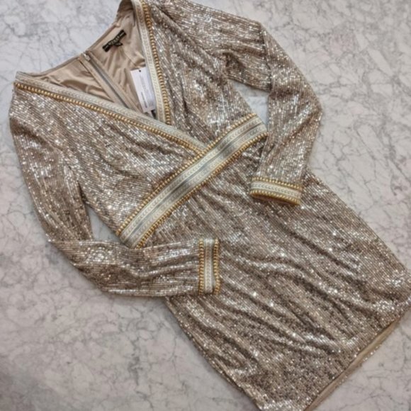 Guess Patrice Embellished Sequin Dress - Picture 2 of 10